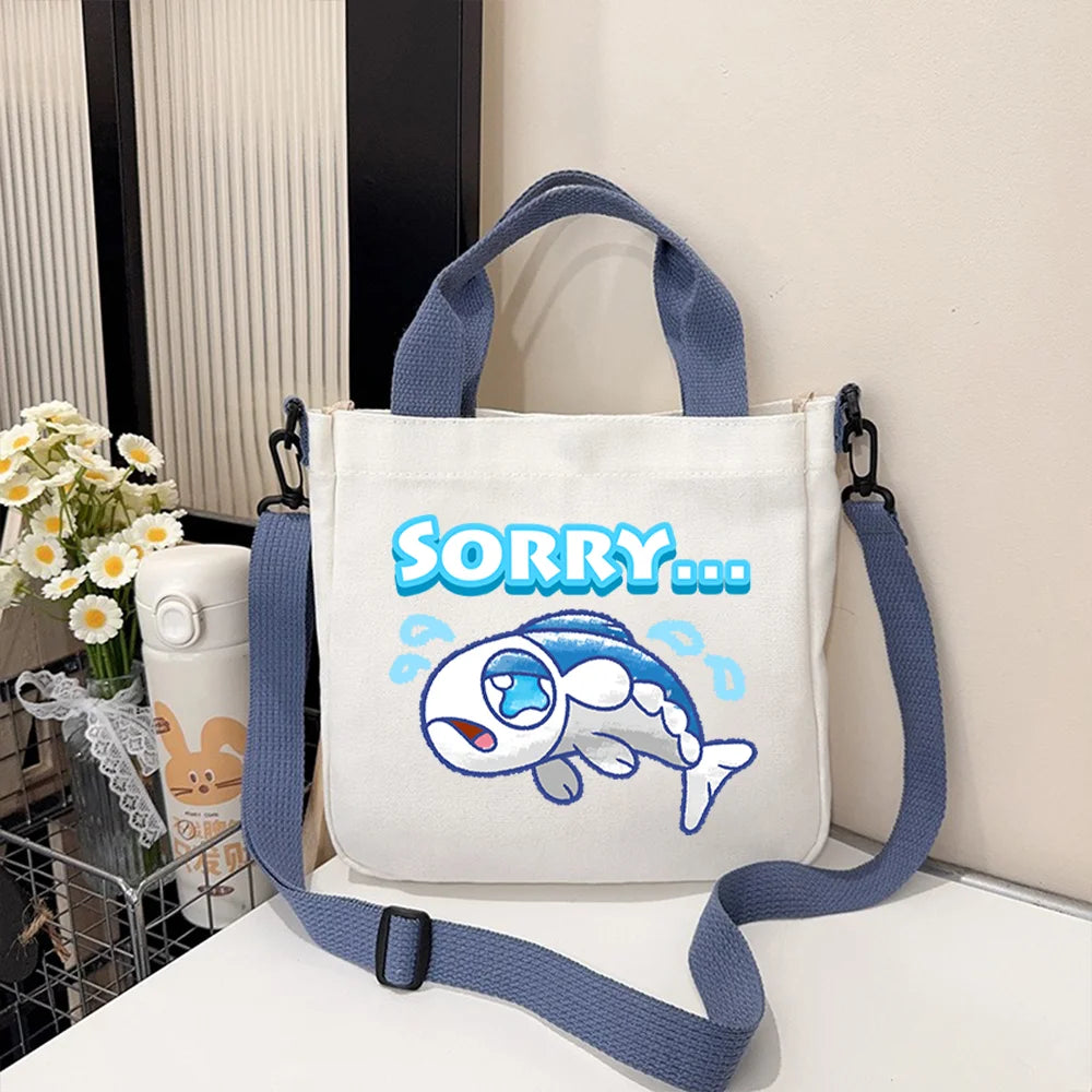 Pokémon Handbag Cartoon Children's Shoulder Bag Boys Girls Tote Bag Child Canvas Handbags Anime Crossbody Bag New Kids Gifts