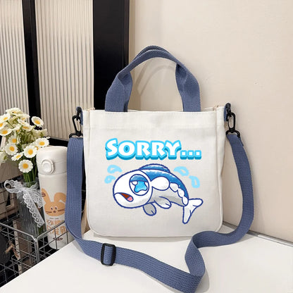 Pokémon Handbag Cartoon Children's Shoulder Bag Boys Girls Tote Bag Child Canvas Handbags Anime Crossbody Bag New Kids Gifts