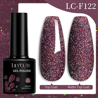 LILYCUTE 7ml 9D Cat Magnetic Gel Nail Polish Iridescent Magnet Semi Permanent Soak Off UV LED Manicure For Nail Art Gel Varnish