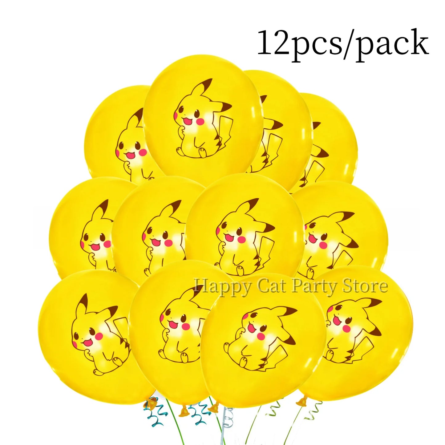 Pokemon Latex Balloons Birthday Party Decor Cartoon Pikachu Balloon Poke Ball Balloons Baby Shower Kids Favor For Party Supplies