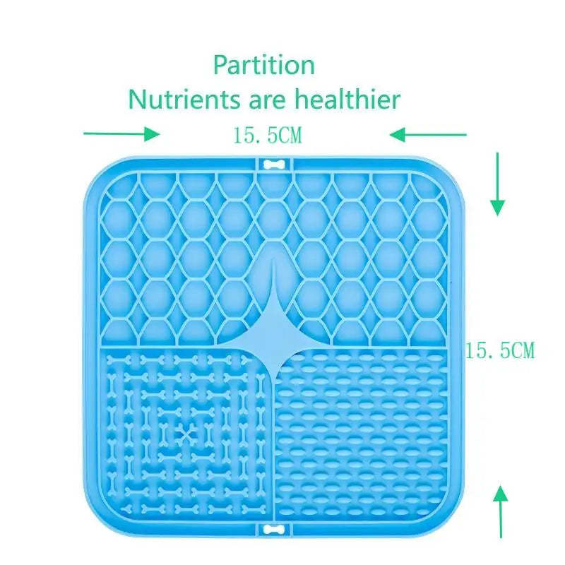 Silicone Pet Licking Pad: Anti-Anxiety Slow Feeder & Bath Time Distraction Mat
