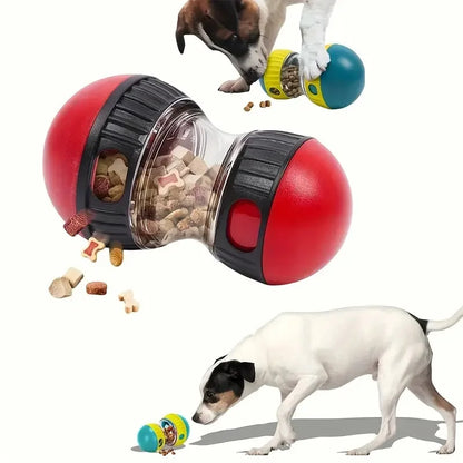 Interactive Dumbbell Dog Treat Dispenser: IQ Training Slow Feeder & Boredom Buster