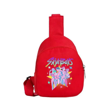New Children Chest Bag Anime Cartoon Alphabet Fashionable Shoulder Diagonal Straddle Bag Girl Boy Cartoon Casual Chest Bags