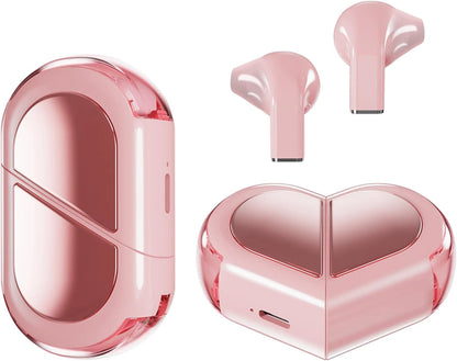 Heart-Shaped Wireless Earbuds