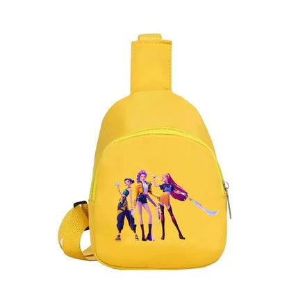 New Children Chest Bag Anime Cartoon Alphabet Fashionable Shoulder Diagonal Straddle Bag Girl Boy Cartoon Casual Chest Bags