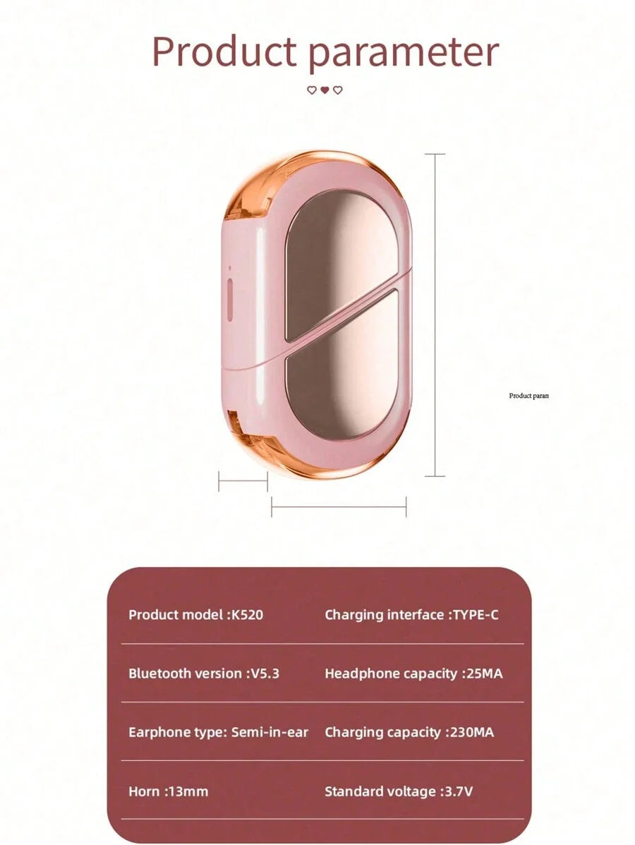 Heart-Shaped Wireless Earbuds