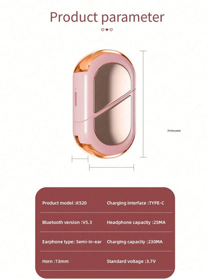 Heart-Shaped Wireless Earbuds
