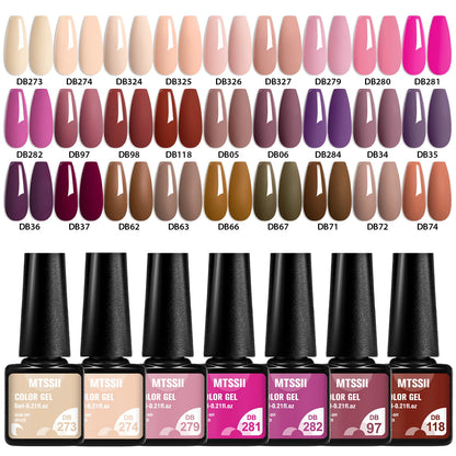 27pcs Gel Nail Polish Set Pink Red Glitter Semi Permanent UV Gel Polish Kits All For Manicure Soak Off Vernis DIY Nail Supplies