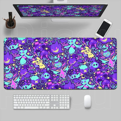 HD 900x400 Rubber Large PC Mousepad Gaming Mouse Pad Accessories Pikachu Slowpoke XXL Desk Keyboard Mat Computer Laptop Mausepad