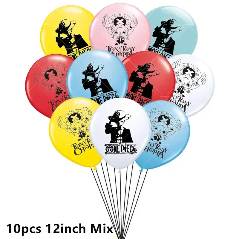 One Piece Luffy Foil & Latex Birthday Balloon Set 🎉🏴‍☠️