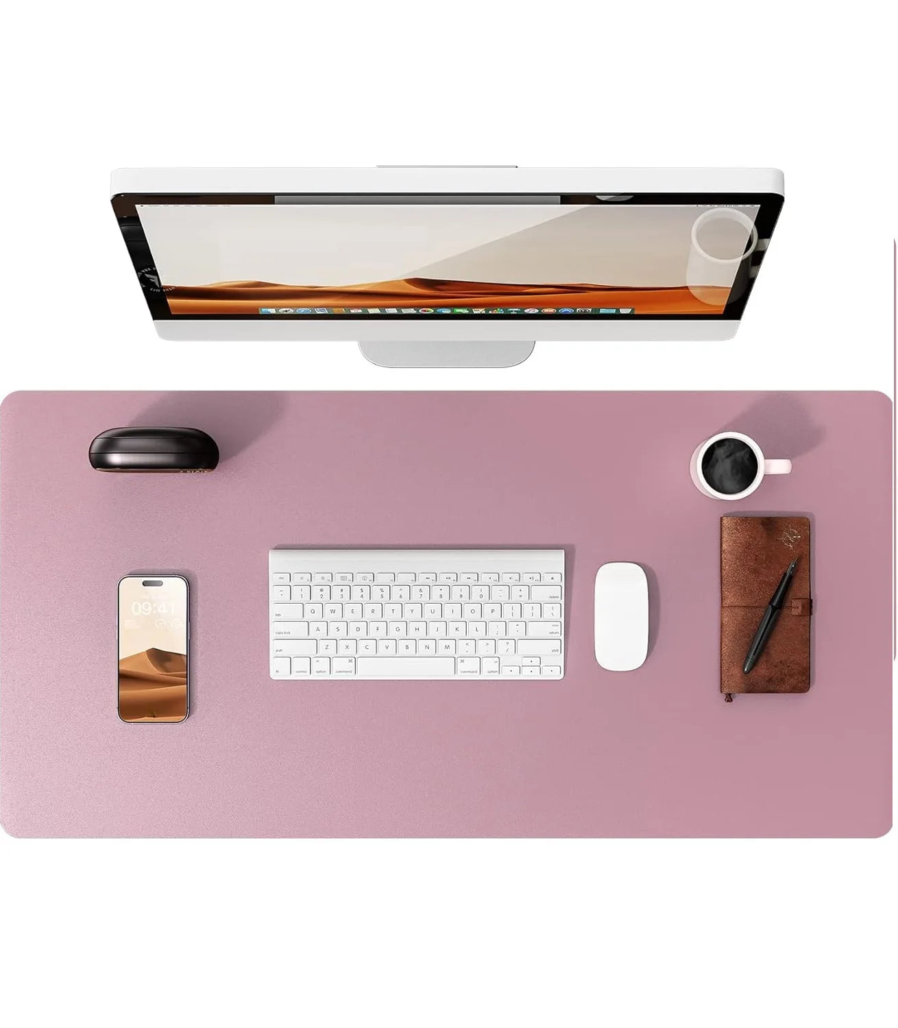 YSAGi Premium PU Leather Desk Mat: Non-Slip Waterproof Office Protector