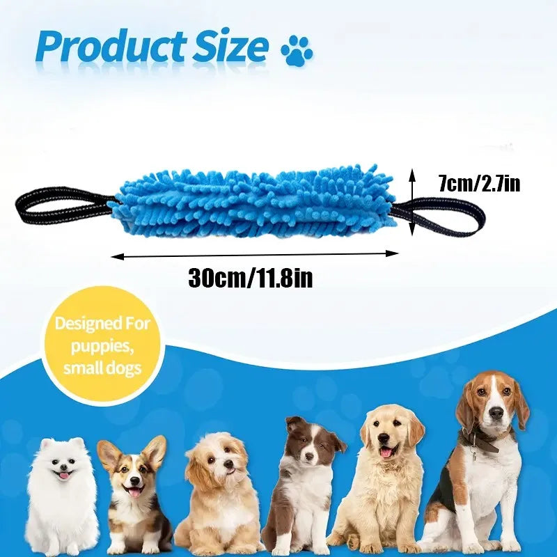 Dog Training Bite Stick Double Handle Interactive Toy Teeth Grinding Dog Training Stick Pet Dog Training Jute Sleeve Dog Toys