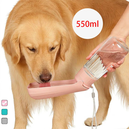 Portable Dog Water Bottle Foldable Pet Water Dispenser for Small Large Dogs Cat Leakproof Puppy Drinking Bowl for Outdoor Hiking