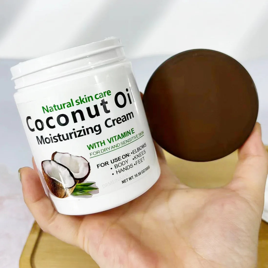 Dr. Meinaier Natural Coconut Oil Moisturizing Cream: Premium Vitamin E Skin Repair