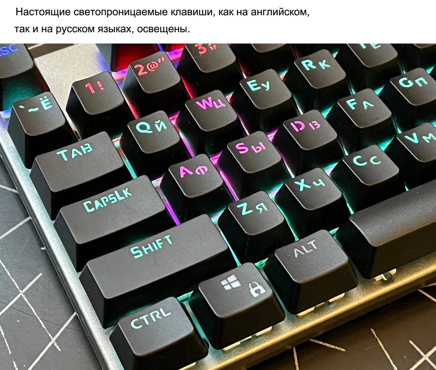 GK410 Professional Mechanical Keyboard: Metal Panel & RGB Backlit Gaming Edition