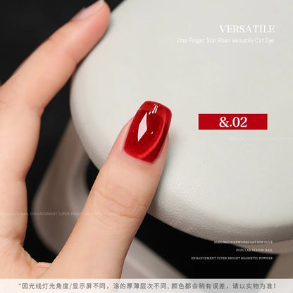 36color/set Star River Cat Eye Gel Nails Polish 15ml Magnetic Gel Glass Beads Semi Permanent Soak Off UV Nail Gel For Nail Salon