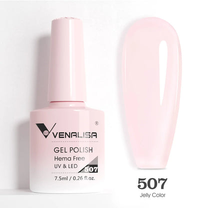 Venalisa VIP5 Nail Gel Polish HEMA/TPO FREE Full Coverage Beautiful Semi Permanent Soak Off UV LED Gel Nail Polish Gel Lacquer