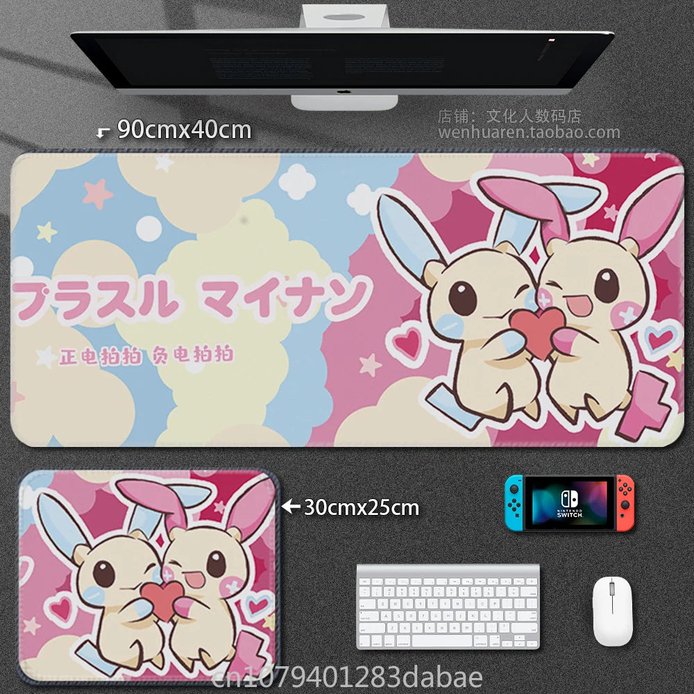 Leather Pokémon Pikachu Keyboard Pad Boy Girl Super Handsome Table Mat Cute Table Mat Computer Accessories PC Game Mouse Pad