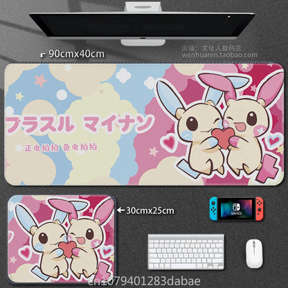 Leather Pokémon Pikachu Keyboard Pad Boy Girl Super Handsome Table Mat Cute Table Mat Computer Accessories PC Game Mouse Pad