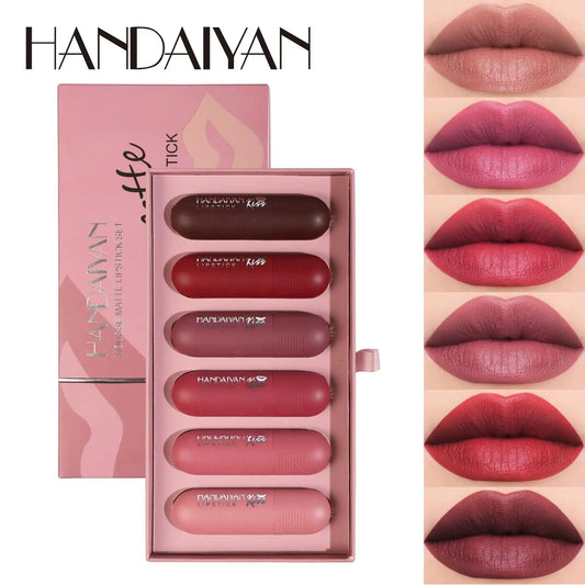 6 Colors Matte Lipstick Set.