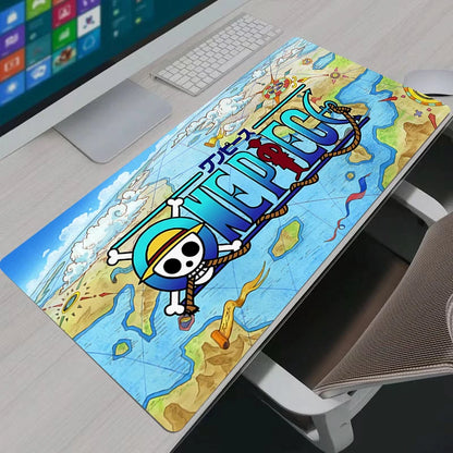 One Piece "Straw Hat" XXL Gaming Mouse Pad: Large Anime Desk Mat & Keyboard Protector