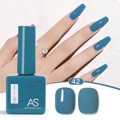 AS 1pc 15ml Bright Yellow Gel Nail Polish Starter Pure Soak Off No Wipe Nail Gel Polish Varnish Suitable For All Seasons