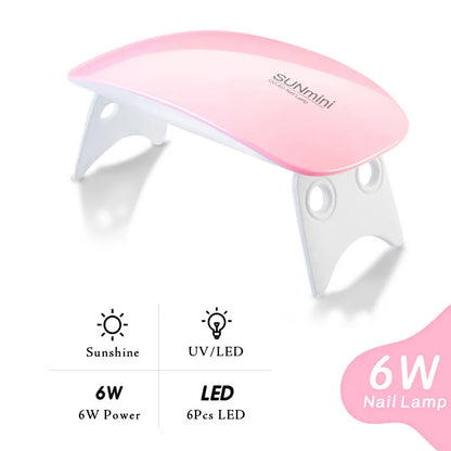 LIMEGIRL 15ML Nail Extension Gel Kit UV Gel Soaking Primer Pen Washing Water Glitter Manicure Mini LED Lamp Nail Gel Kit