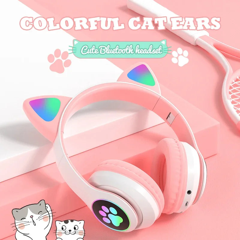 Cat Ears Bluetooth Headphones