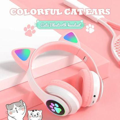 Cat Ears Bluetooth Headphones