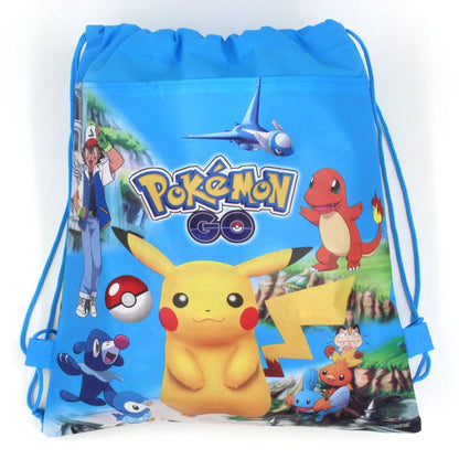 Pokemon Themed Cartoon Pikachu Birthday Party Children's Bag Balloon Decoration Paper Bag Cake Box Baby Shower