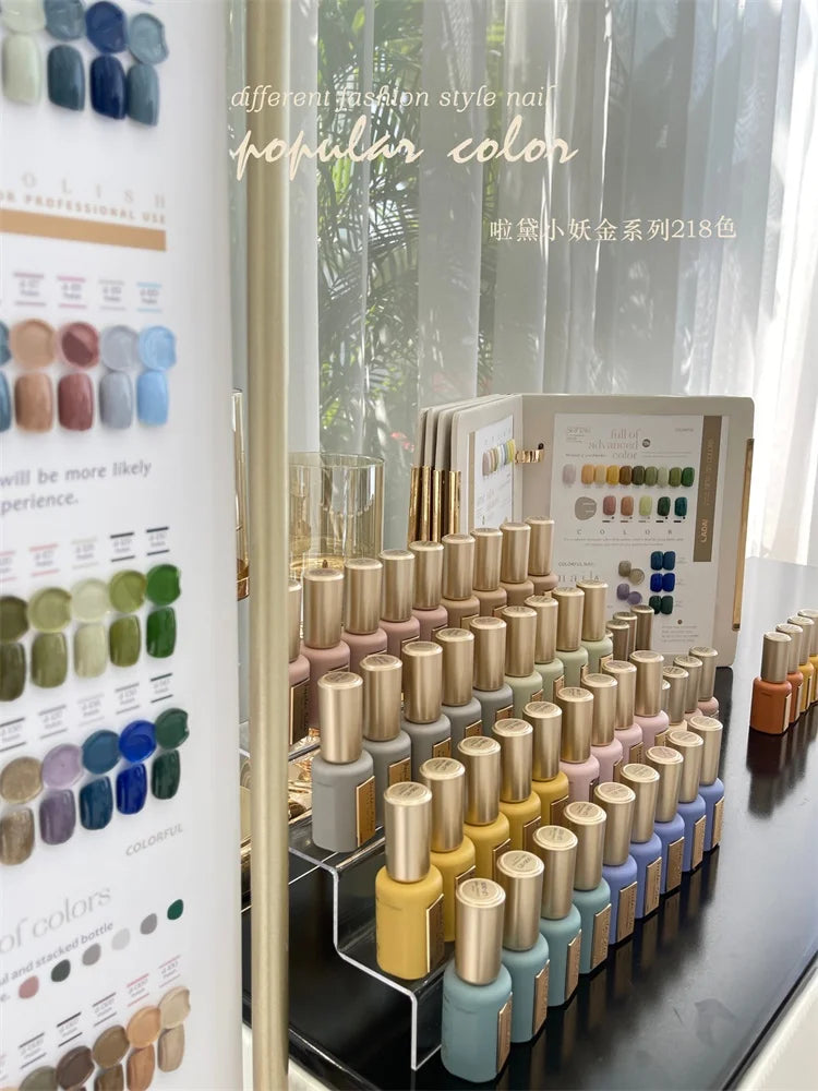 OUBOLI LADAI 218 Colors Gel Nail Polish Set Gel Polish Set Easy Soak Off 15 ml Gel Polish Nail Kit Nail Salon  Profession