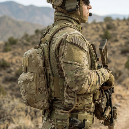 Tactical MOLLE Hydration Pack Water Reservoir Bag Outdoor Water Bladder Carrier Pack for Vest Backpack