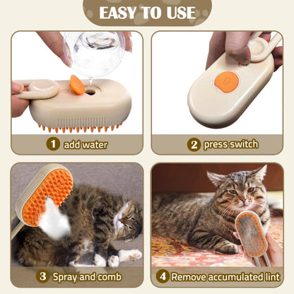 3-in-1 Steam Cat Grooming Brush