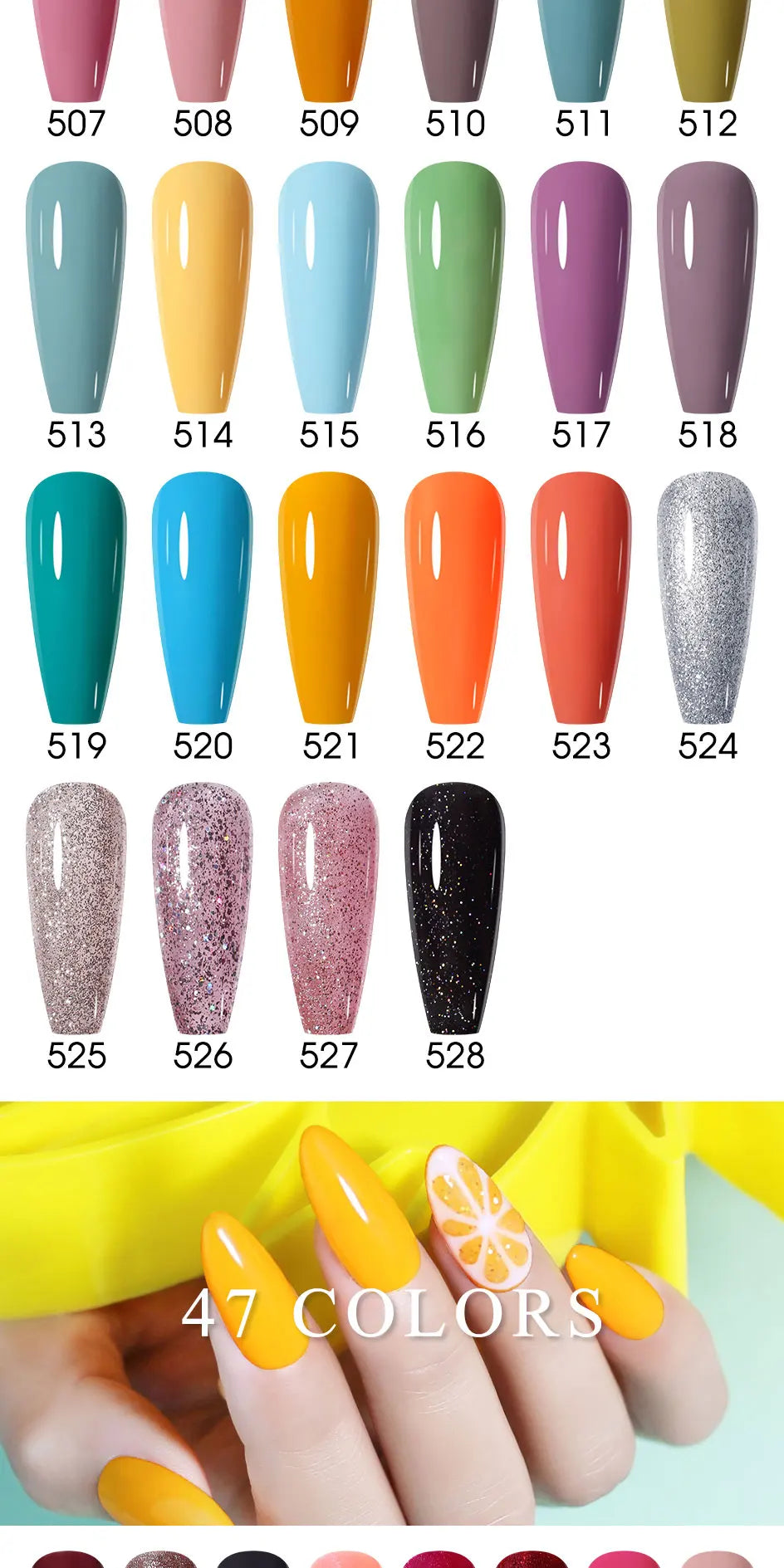 Arte Clavo 8Pcs/Set Gel Nail Polish Set 15ml Colorful Semi Permanent For Manicure Varnish Soak Off UV LED Nail Art Gel Kits