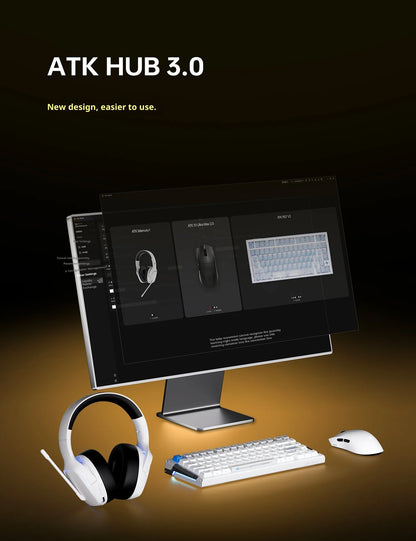 ATK X1 V2 Ultimate 2.0 Mouse Wireless Paw3950 Utrla 54g Lightweight 750ips 0.163ms Low Latency 650ips Gamer New Accessory Gifts