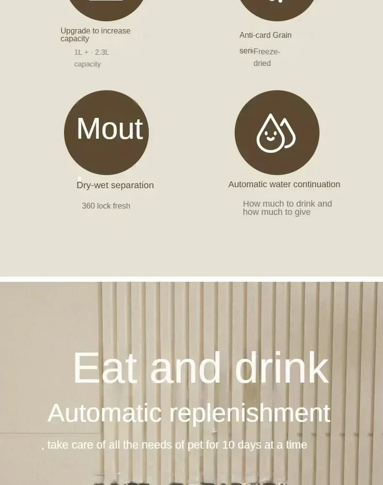 Automatic Pet Feeder with Water Fountain 🐶🐱🍽️💧