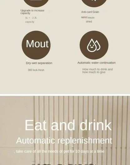 Automatic Pet Feeder with Water Fountain 🐶🐱🍽️💧