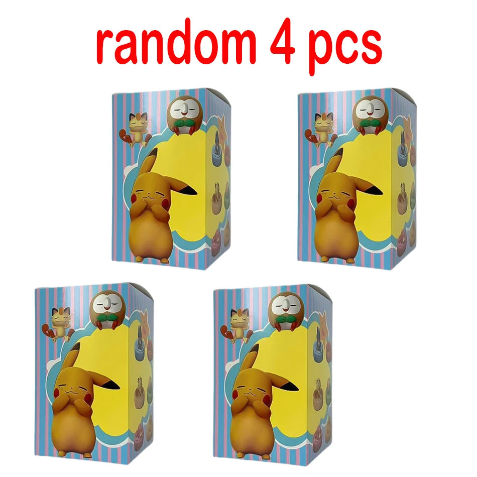 Anime Pok é mon blind box Model Figure 1-12 pcs Pikachu sleep Series Interior Hand Sleeping Position Toys Gift for sfriends