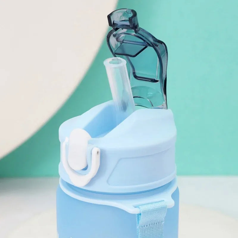 Roblox Anime Cartoon Straw Drink Bottle 750ml Gradient Color Water Cup Game Student Daily Necessities Gourde Boy Holiday Gift