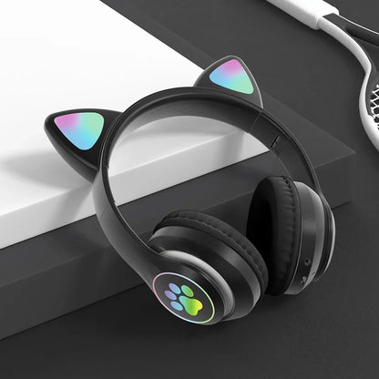 Cat Ears Bluetooth Headphones