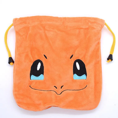 20x22cm Pokemon Pikachu Drawstring Anime Bag Cute Portable Storage Cosmetic Bag Coin Purse Children Birthday Gifts