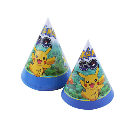 New pokemon birthday party pikachu decoration Balloon Disposable Tableware Tablecloth Straws Cup Plates Baby Shower Supplies Toy
