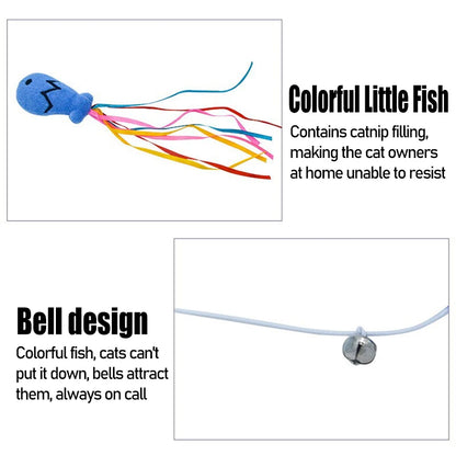 Wooden Cat Wand Toy.