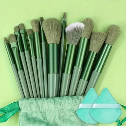 Premium 13-Piece Professional Makeup Brush Set: Soft Synthetic Bristles