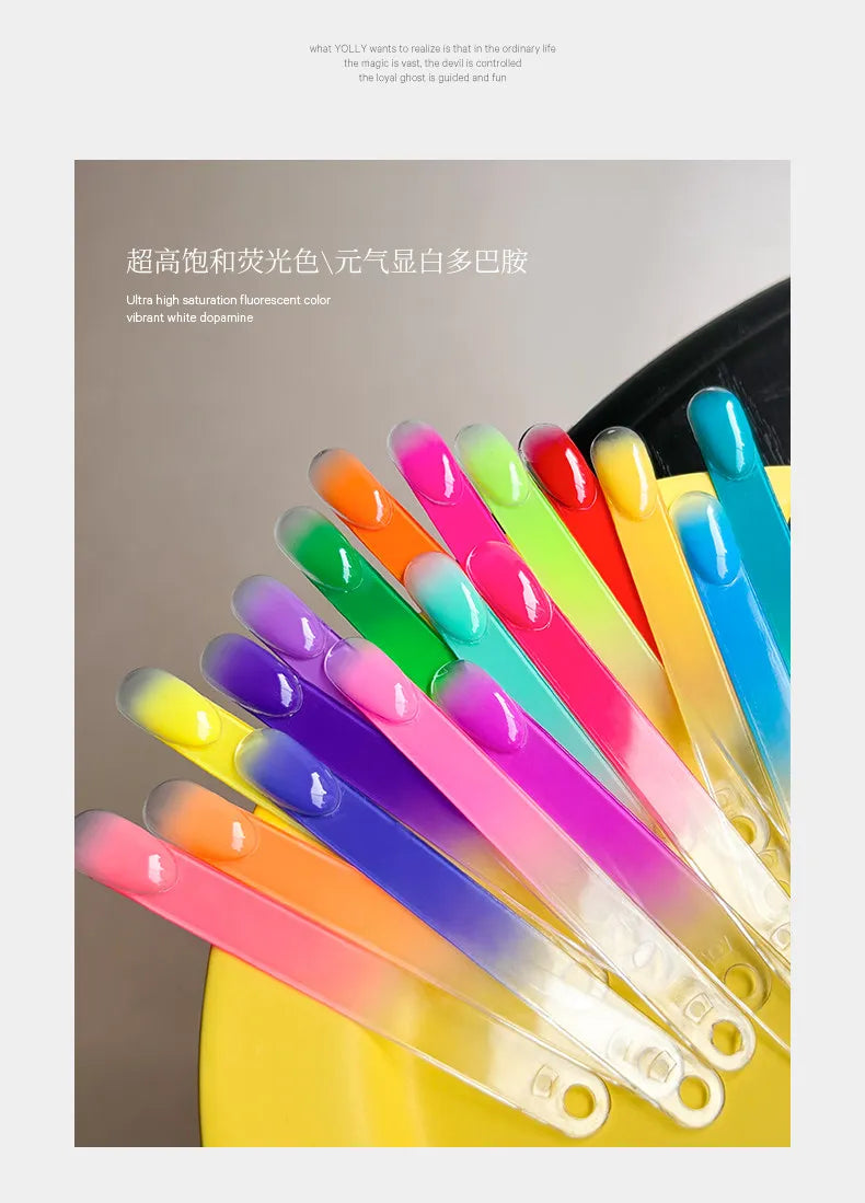 YOLLY 18 Colors Multicolor Pat Pat Nail Gel Set 2026 New High Quality Long Lasting Non-toxic UV Gel for Nail Salon DIY Wholesale