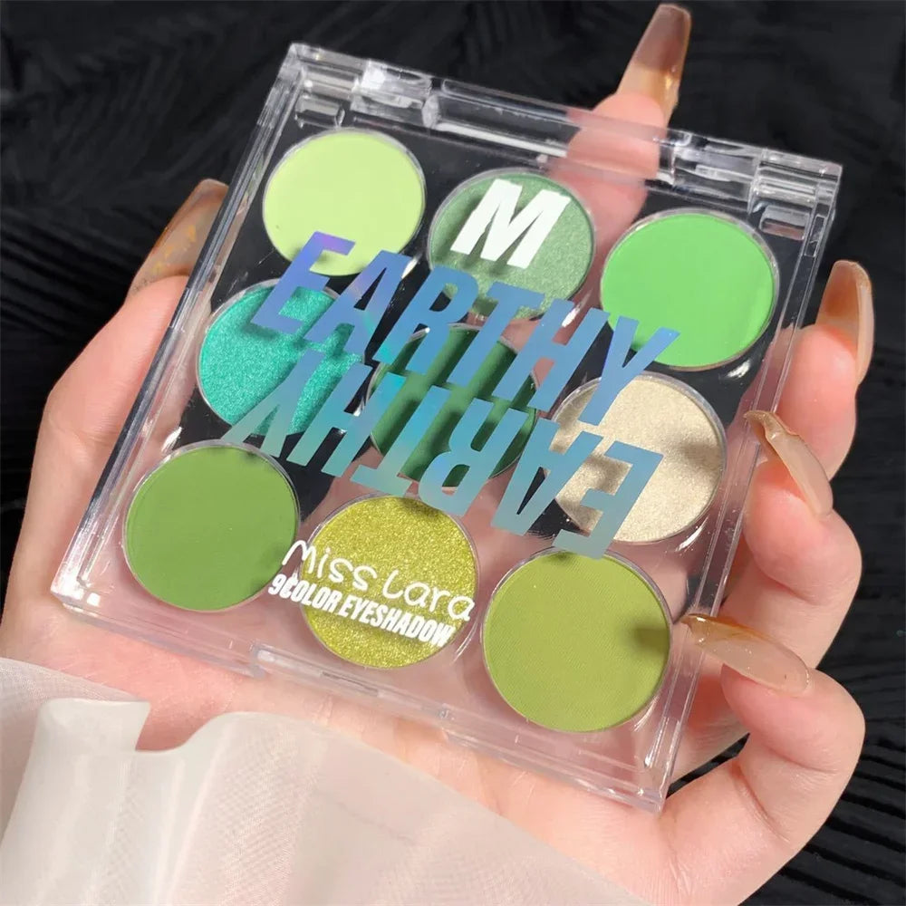 9 Colors Eye Shadow Palette Summer Pearl Matte Fine Shimmer Eyeshadow Powder Long Lasting Charming Eyes Make Up Palette Cosmetic