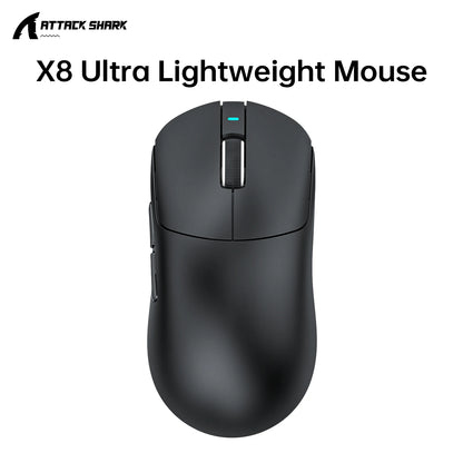 Attack Shark X8Ultra Gaming Mouse & Wireless 8K Receiver,Bluetooth Wireless Connection,PAW3950MAX Sensor,42000DPI,Type-C