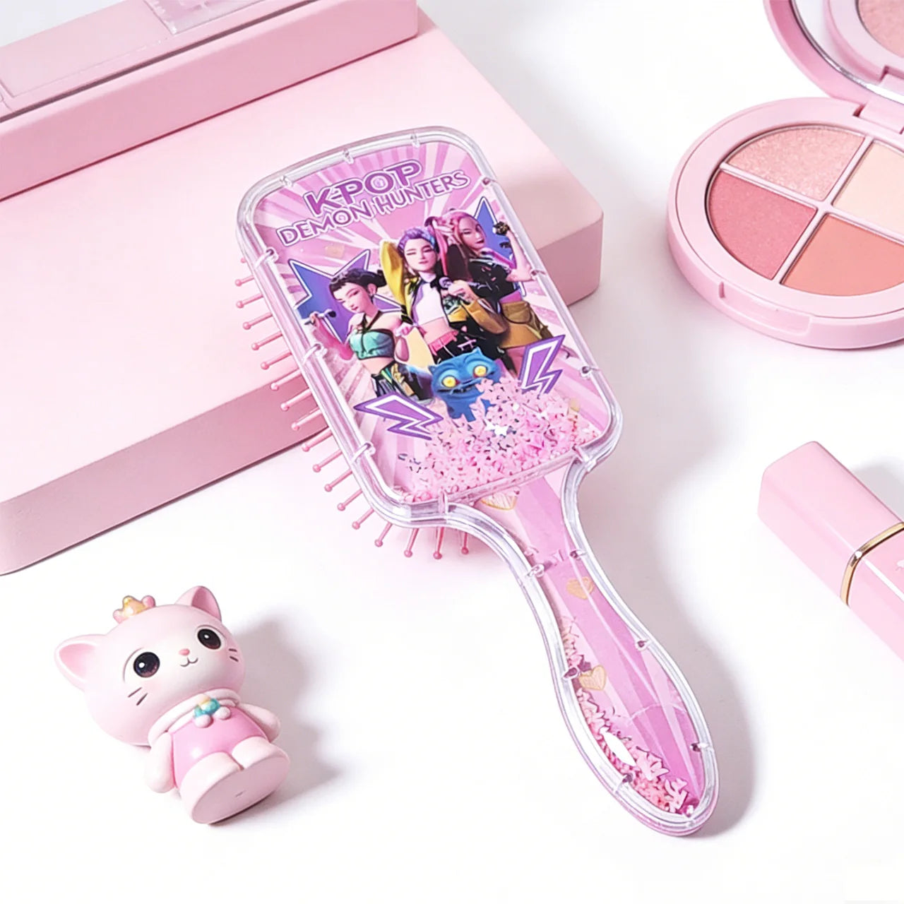 4PCS Anime Cartoon Air Cushion Comb, Portable Hairbrush Perfect Fans Club Gift for Girls and Students