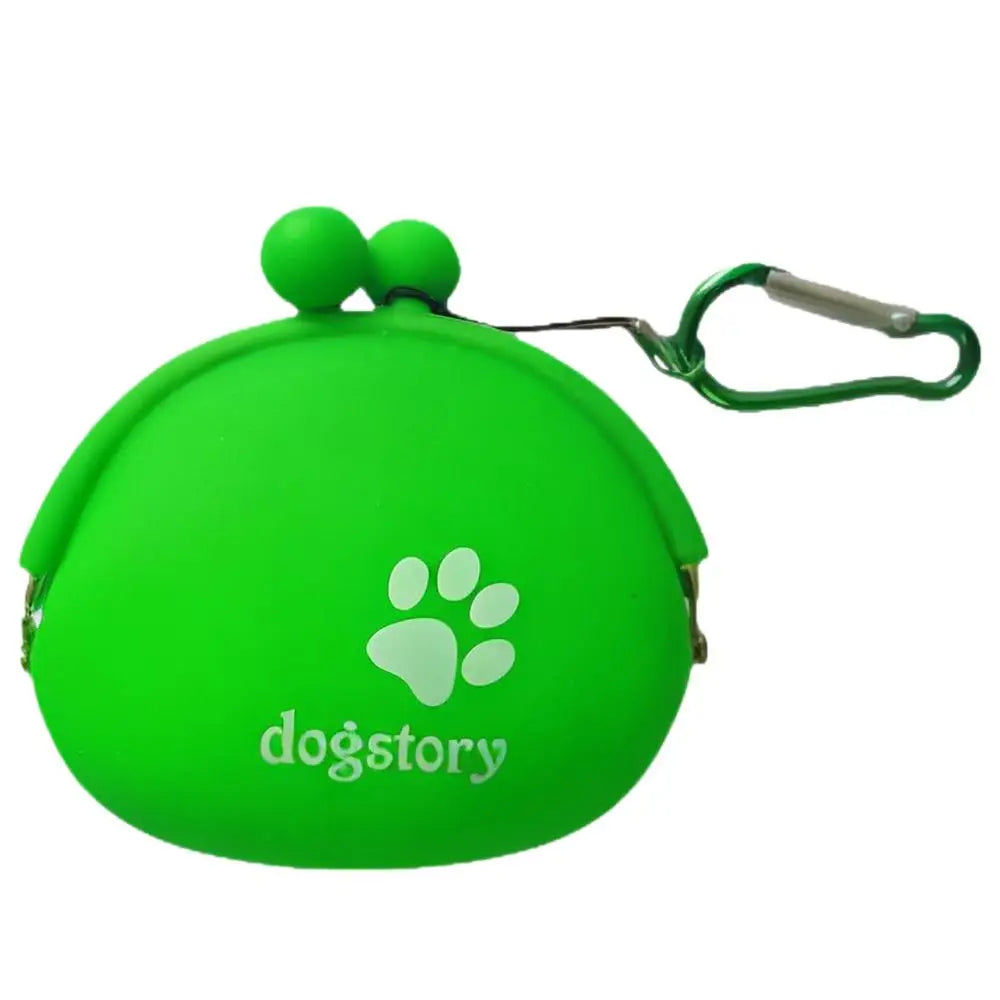Silicone Dog Treat Pouch Dog Training Container Dog Treat Carrier Holder Puppy Treat Snack Bag with Clip dog Food Storage Bag