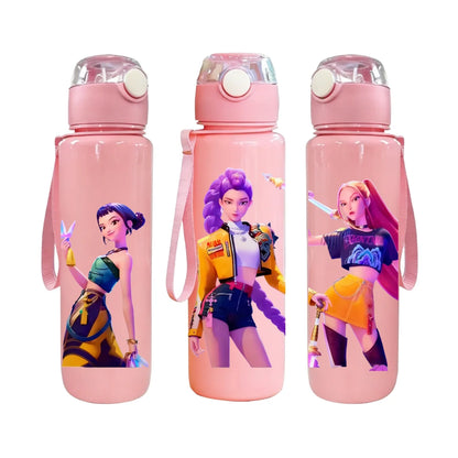 Kids' K-Pop Demon Hunters "Solo Star" Water Bottle: 3D Printed Large Capacity Sports Bottle